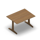 3642 - LIP Table 120x90 cm H72, oak hpl
