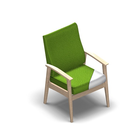 2587 - NEXUS Chair with removable seat cover, fixed