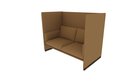 Case 2 seater, high back